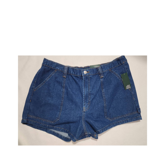 woman's jean shorts super high rise size 17 waist 38 wild fable - Picture 1 of 9